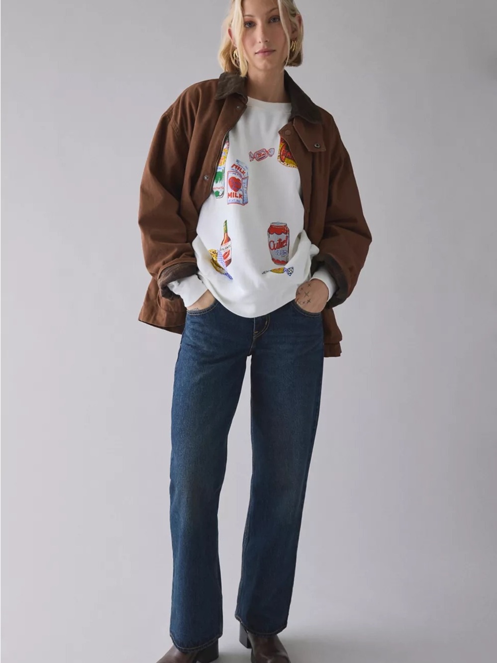 BDG gemma so snacky oversized sweatshirt - Picture 3 of 3